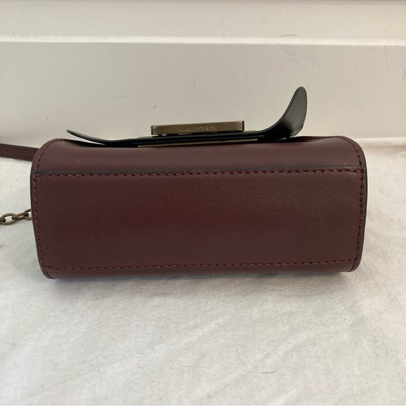 ZAC POSEN Mini Burgundy Flap Chain Crossbody - Picture 5 of 11